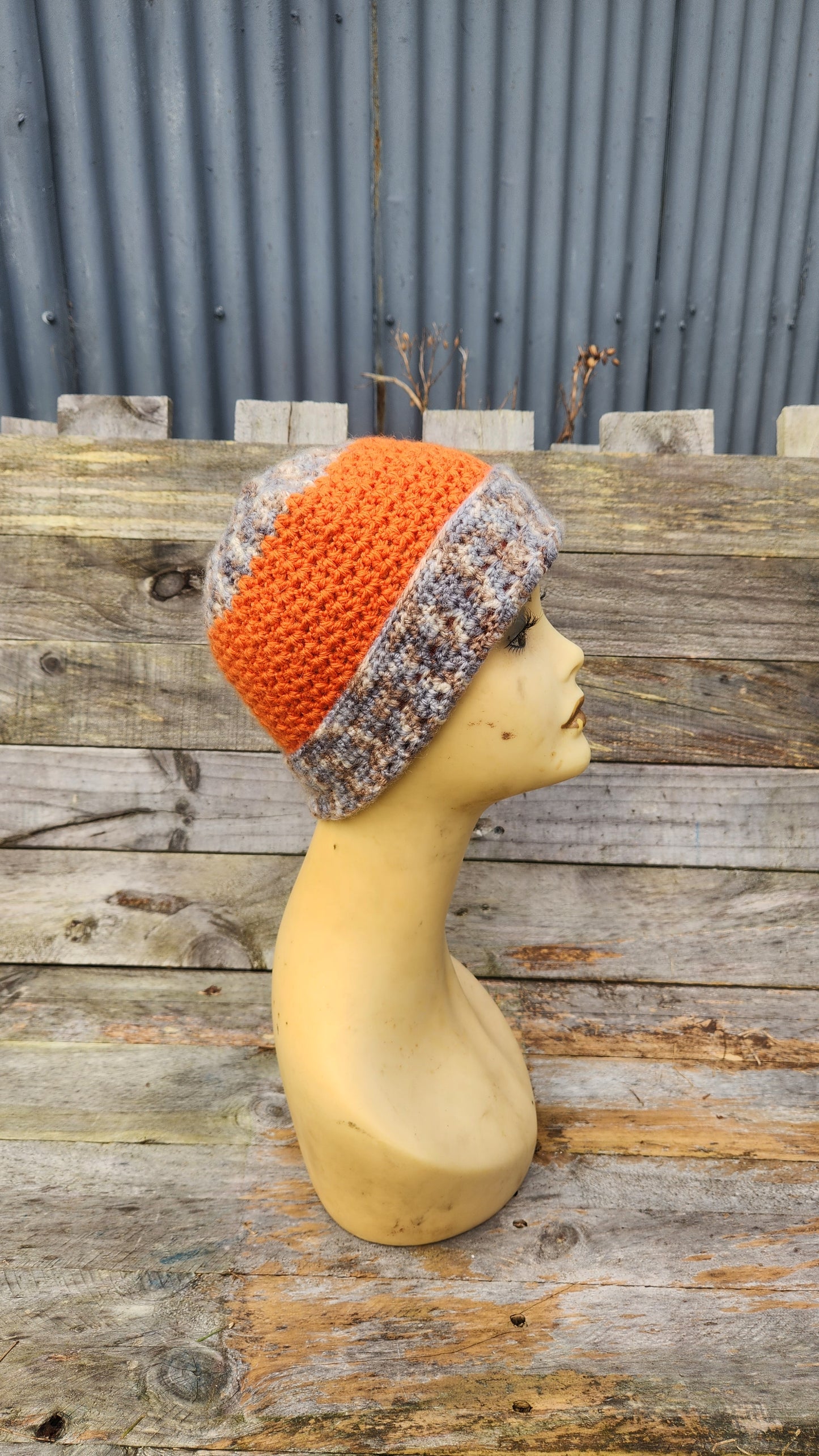 Orange Skullcap Beanie