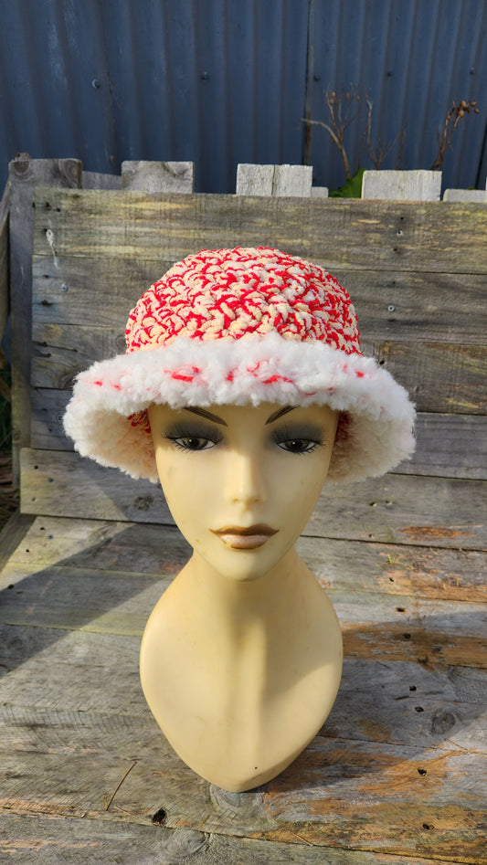 Candy Cane Bucket Hat