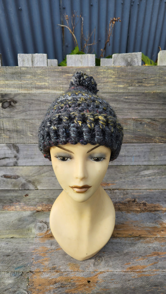 Chunky Pom-Pom Beanie