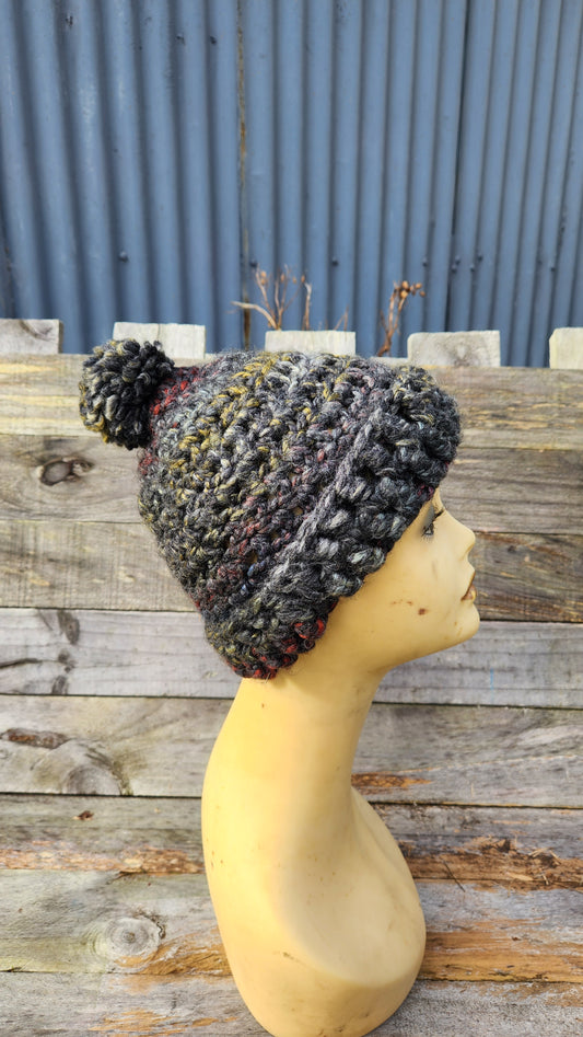 Chunky Pom-Pom Beanie