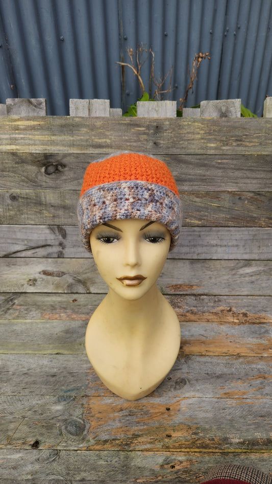 Orange Skullcap Beanie
